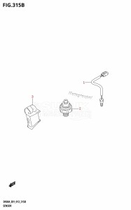 DF60A From 06002F-310001 (E01 E40)  2013 drawing SENSOR (DF40AQH:E01)