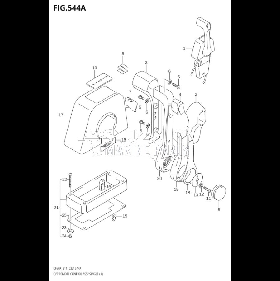 OPT:REMOTE CONTROL ASSY SINGLE (1) (SEE NOTE)