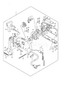 Outboard DF 6 drawing Remote Control