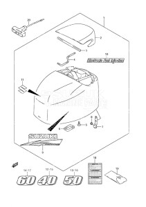 DF 40A drawing Engine Cover