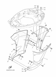 F350AETX drawing BOTTOM-COVER-3