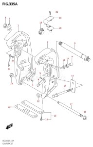 DF200Z From 20001Z-421001 (E01 E40)  2004 drawing CLAMP BRACKET (X-TRANSOM,XX-TRANSOM)