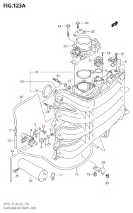 DF175T From 17502F-210001 (E03)  2012 drawing INTAKE MANIFOLD /​ THROTTLE BODY