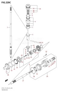 DF175T From 17502F-310001 (E03)  2013 drawing TRANSMISSION (DF175T:E03)