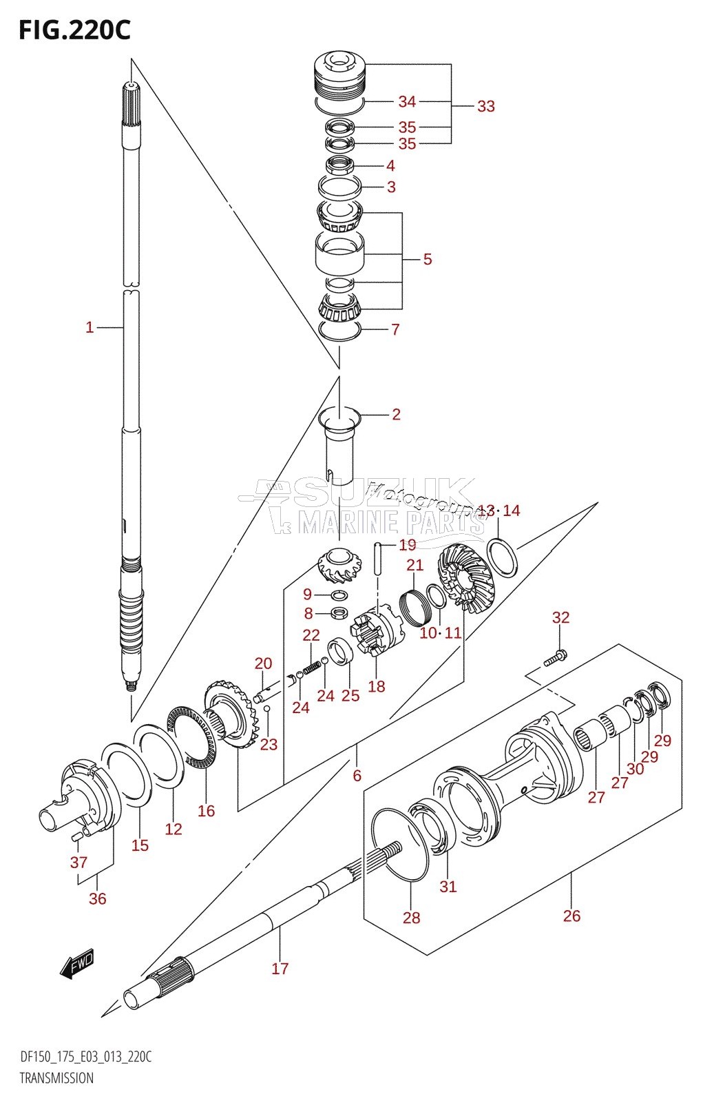 TRANSMISSION (DF175T:E03)