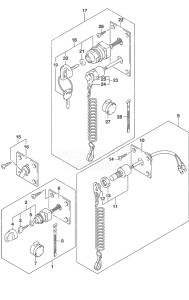 Outboard DF 30A drawing Switch Remote Control