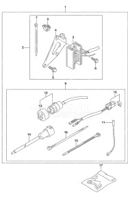 Outboard DF 20A drawing Electrical Manual Starter