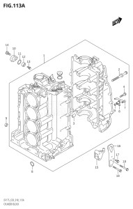 15002Z-810001 (2018) 150hp E03-USA (DF150Z) DF150Z drawing CYLINDER BLOCK