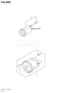 15002Z-410001 (2014) 150hp E01 E40-Gen. Export 1 - Costa Rica (DF150ZG) DF150ZG drawing METER (DF175T:E01)