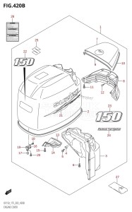 DF150 From 15001F-680001 (E03)  2006 drawing ENGINE COVER (DF150T,DF150Z:(K10,011))