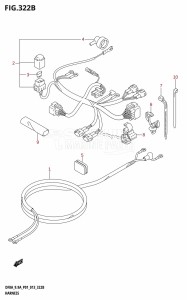 DF9.9A From 00994F-310001 (P01)  2013 drawing HARNESS (DF8AR:P01)