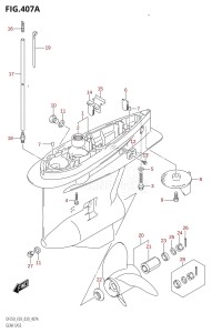 DF250Z From 25003Z-040001 (E03)  2020 drawing GEAR CASE (DF225T)