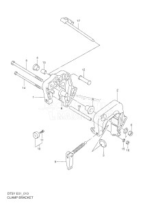 DT5 From 00503-030001 ()  1998 drawing CLAMP BRACKET