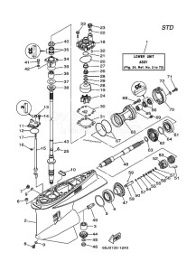 250AETOX drawing PROPELLER-HOUSING-AND-TRANSMISSION-1