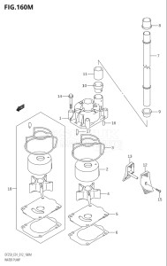 22503Z-210001 (2012) 225hp E01 E40-Gen. Export 1 - Costa Rica (DF225Z) DF225Z drawing WATER PUMP (DF250Z:E40)