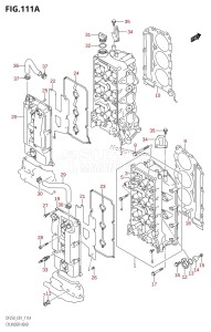 DF200 From 20001F-421001 (E01)  2004 drawing CYLINDER HEAD