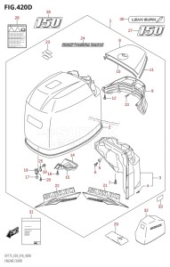 DF175Z From 17502Z-610001 (E03)  2016 drawing ENGINE COVER (DF150TG:E03)