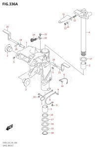 06002F-810001 (2018) 60hp E03-USA (DF60A) DF60A drawing SWIVEL BRACKET (DF40A,DF50A)