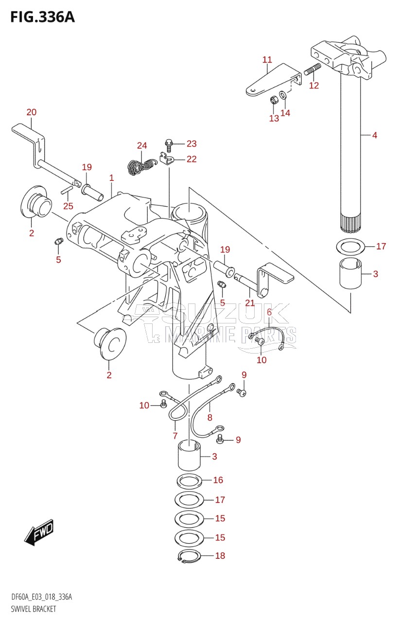 SWIVEL BRACKET (DF40A,DF50A)