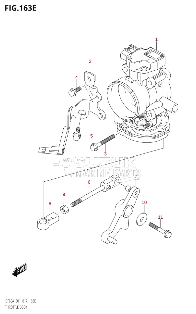 THROTTLE BODY (DF50A:E01)