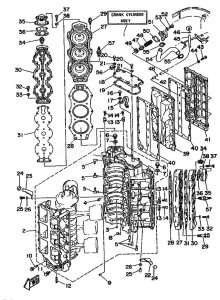 L200A drawing CYLINDER--CRANKCASE