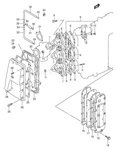 DT85T From 8501-751001 ()  1997 drawing INLET CASE - EXHAUST COVER (TC)