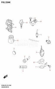 DF9.9B From 00995F-510001 (P01)  2015 drawing SENSOR /​ SWITCH (DF20AT:P01)