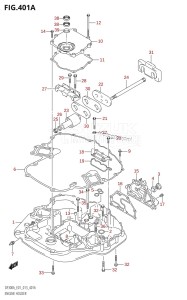 DF250A From 25003P-310001 (E01 E40)  2013 drawing ENGINE HOLDER