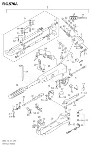 09001F-780001 (2007) 90hp E01-Gen. Export 1 (DF90TK7) DF90 drawing OPT:TILLER HANDLE (K1,K2,K3)