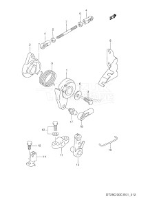 DT30C From 03003-030001 ()  2000 drawing THROTTLE CONTROL