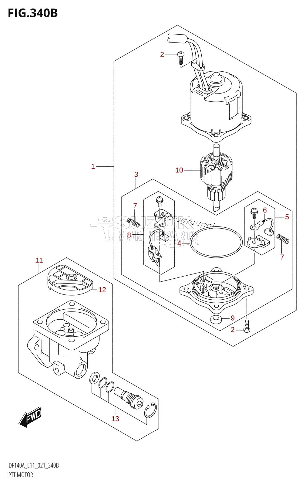 PTT MOTOR (DF115AST,DF140AT,DF140AZ)