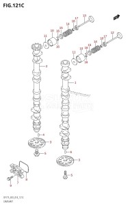 DF150Z From 15002Z-410001 (E03)  2014 drawing CAMSHAFT (DF150Z:E03)