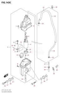 DF150Z From 15002Z-510001 (E01 E40)  2015 drawing FUEL VAPOR SEPARATOR (DF150TG:E01)