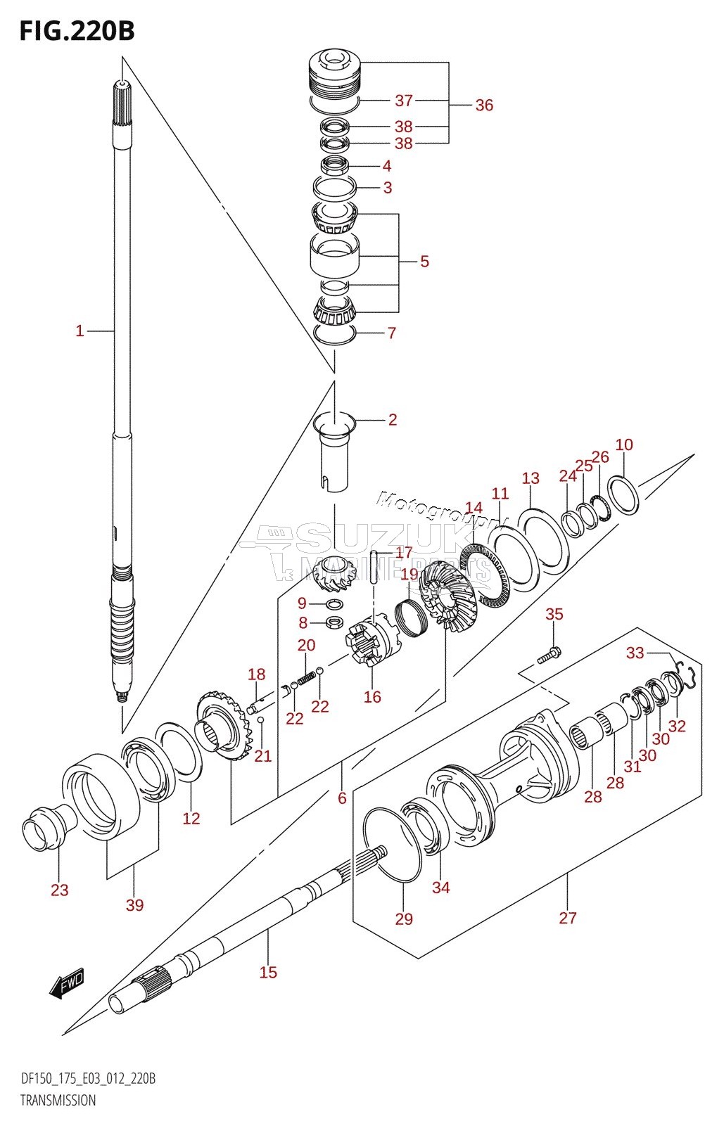 TRANSMISSION (DF150Z:E03)