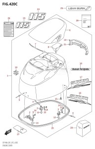 DF140A From 14003F-510001 (E01 E40)  2015 drawing ENGINE COVER (DF115AT:E40)