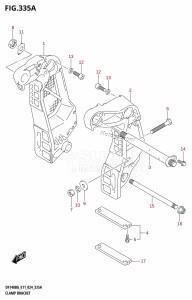 DF115BG From 11505F-440001 (E11 - E40)  2024 drawing CLAMP BRACKET ((DF115BG,DF115BZG):E11)