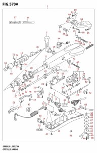 DF40A From 04003F-610001 (E01 E34)  2016 drawing OPT:TILLER HANDLE (DF40A:E01)