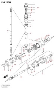 DF250Z From 25003Z-610001 (E40)  2016 drawing TRANSMISSION (DF225Z:E40)