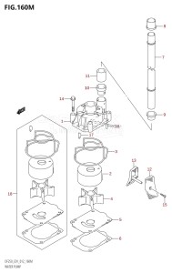 DF200Z From 20002Z-210001 (E01 E40)  2012 drawing WATER PUMP (DF250Z:E40)