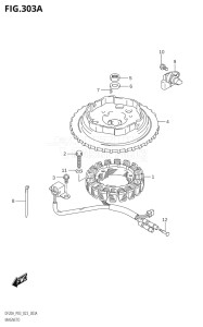 00995F-240001 (2022) 9.9hp E03 P03-USA (DF9.9B  DF9.9B    DF9.9BT  DF9.9BT    DF9.9BTH) DF9.9B drawing MAGNETO (W / MANUAL STARTER)