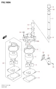 DF250Z From 25003Z-040001 (E40)  2020 drawing WATER PUMP (E01,E11)