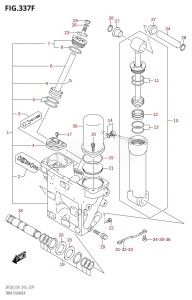 DF250Z From 25003Z-510001 (E40)  2015 drawing TRIM CYLINDER (DF225T:E40:(X-TRANSOM,XX-TRANSOM))