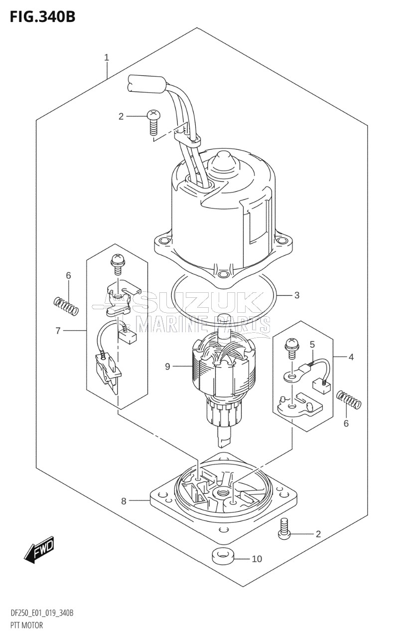 PTT MOTOR (X-TRANSOM,XX-TRANSOM)