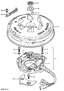 DT15 From 01501-403841 till 408230 ()  1984 drawing MAGNETO