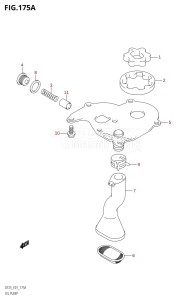 DF20 From 02001F-780001 (E01)  2007 drawing OIL PUMP