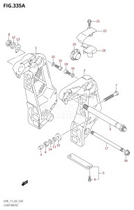 DF115T From 11501F-680001 (E03)  2006 drawing CLAMP BRACKET