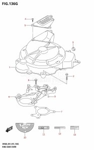 DF50A From 05004F-510001 (E01)  2015 drawing RING GEAR COVER (DF60A:E01)