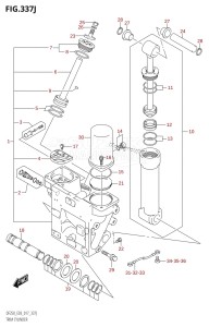 DF225T From 22503F-710001 (E03)  2017 drawing TRIM CYLINDER (DF250ST:E03:X-TRANSOM)