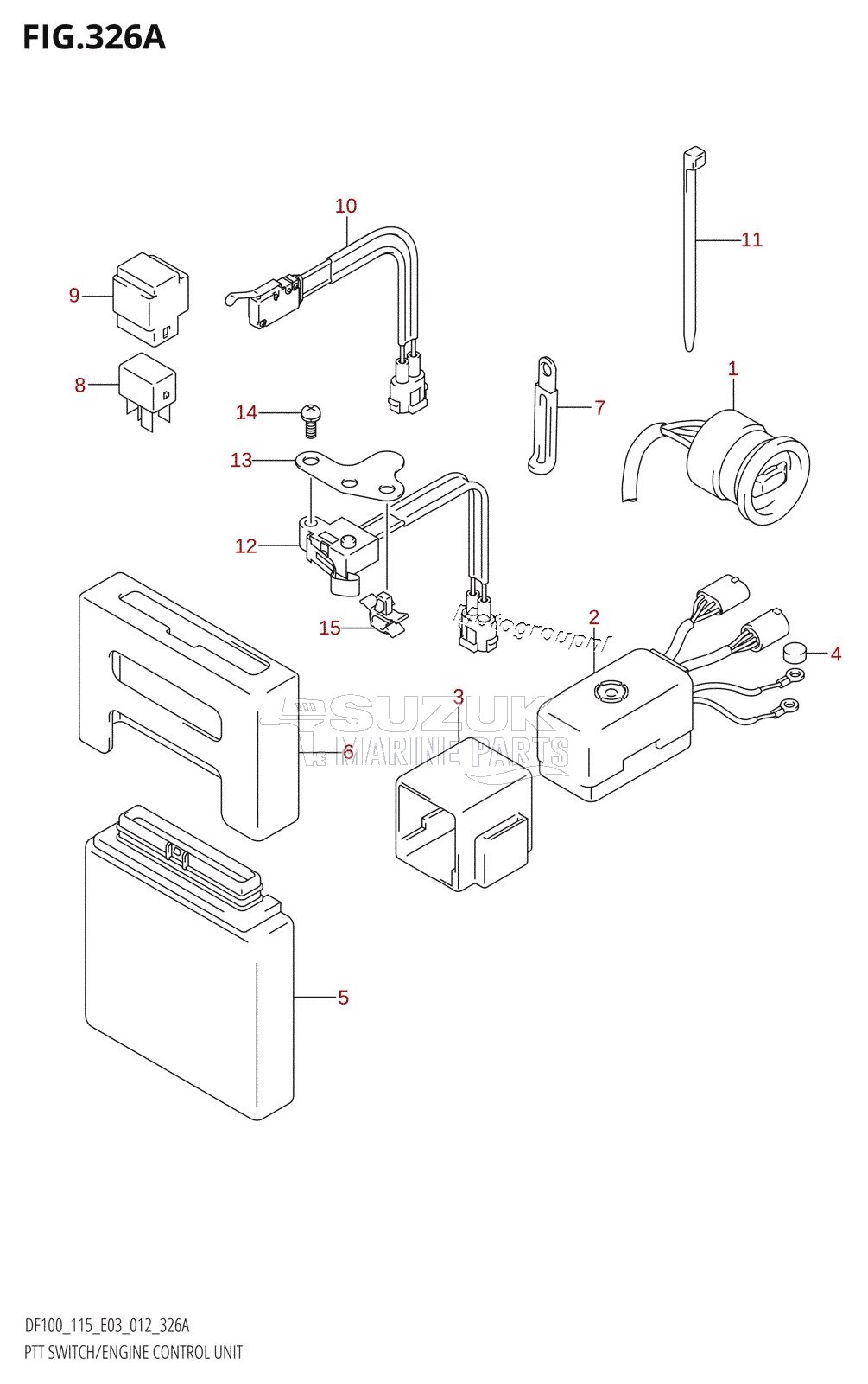 PTT SWITCH /​ ENGINE CONTROL UNIT (DF100T:E03)