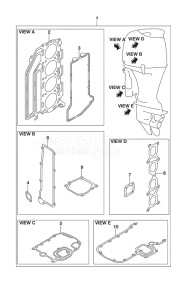 Outboard DF 140A drawing Gasket Set